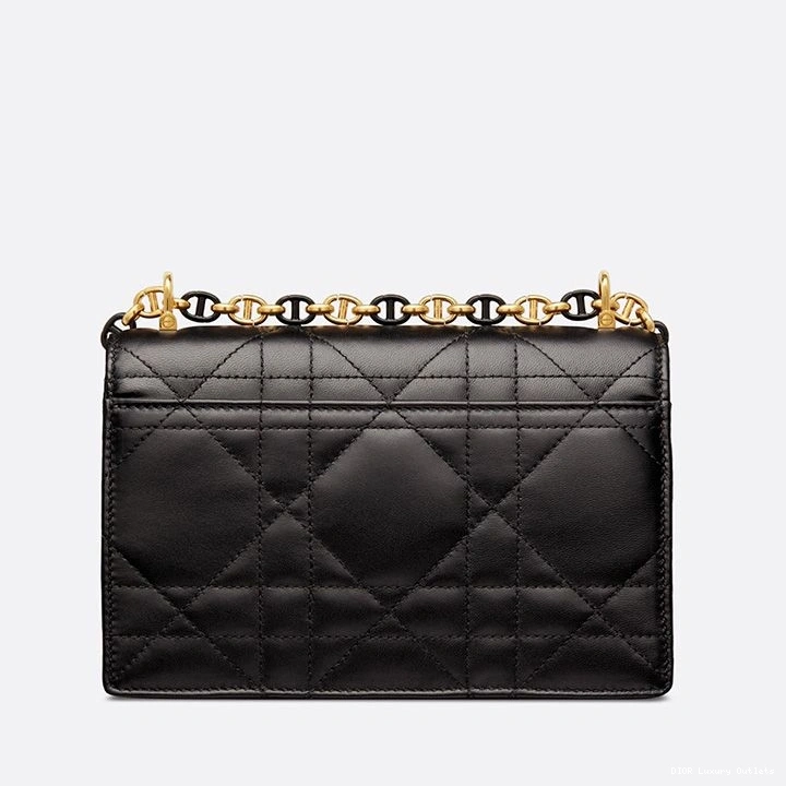 Cheap Bag Miss Lambskin Macrocannage Caro Black Mini 0713 Luxury